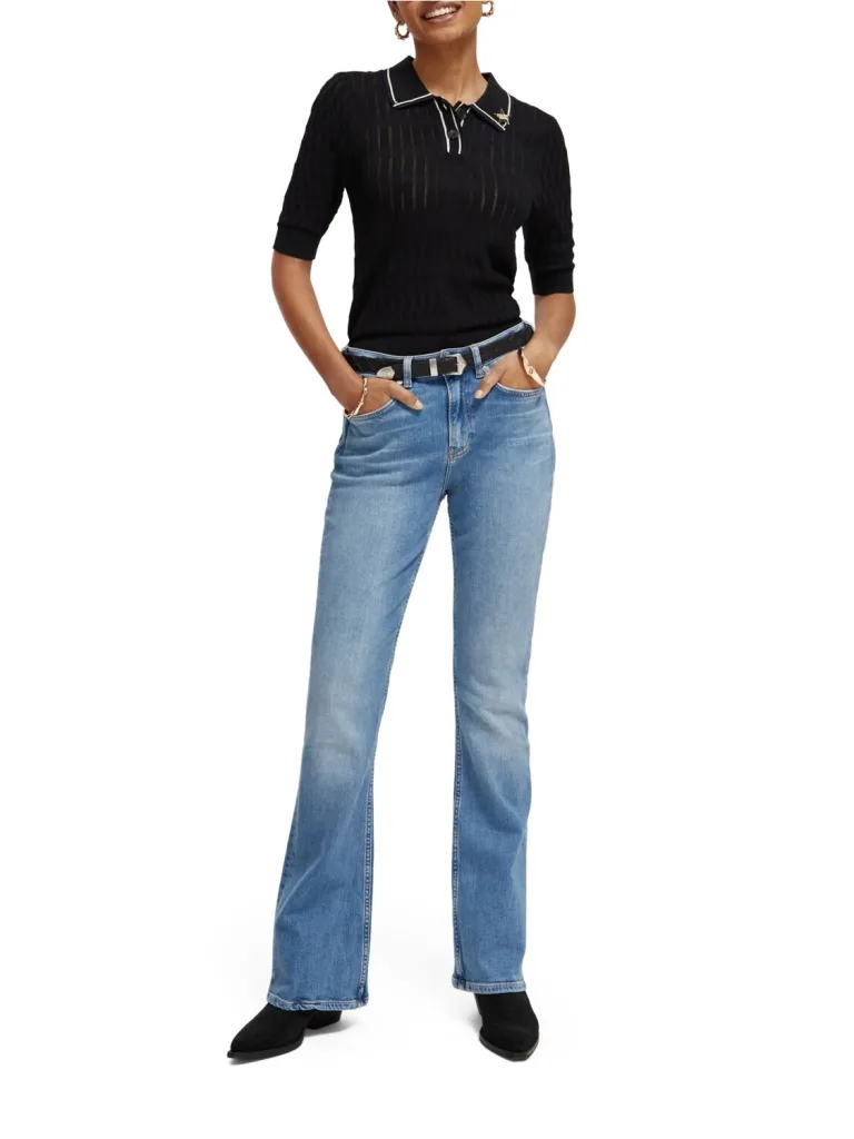Scotch & Soda 173422 : The Charm high-rise classic flared jeans - Image 7