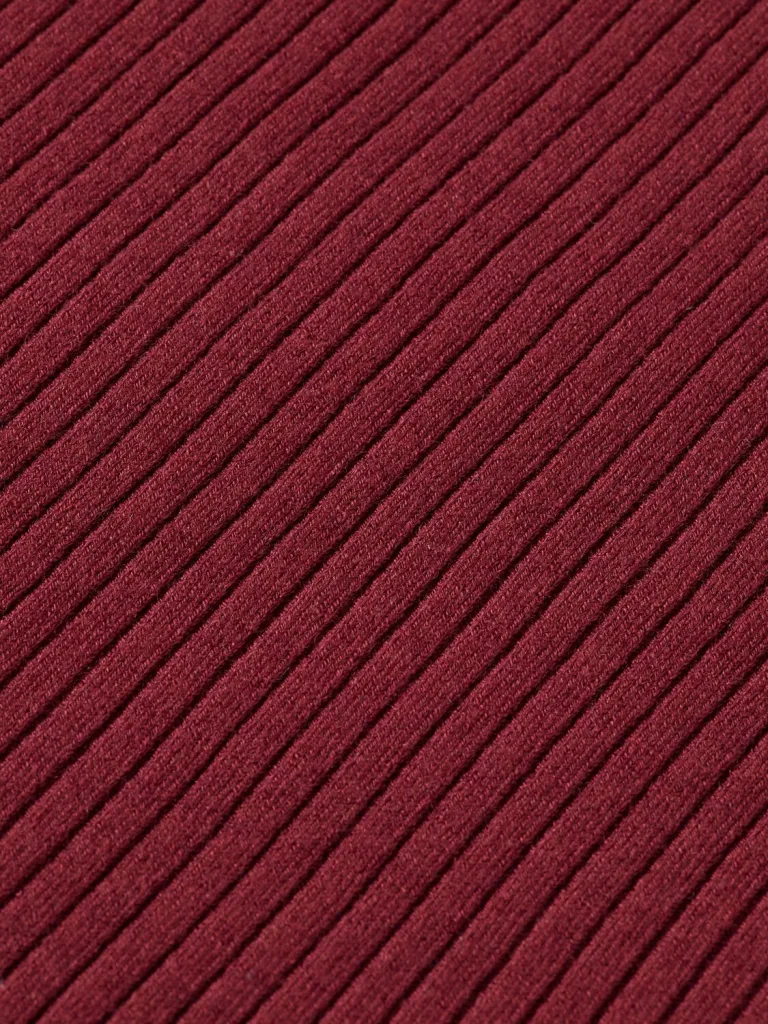 Scotch & Soda 174774 : Skinny rib knitted dress Bordeaux - Image 2