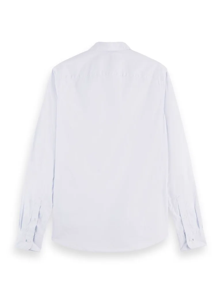 Scotch & Soda 165316 : Essential organic slim fit shirt Sky Blue - Image 5
