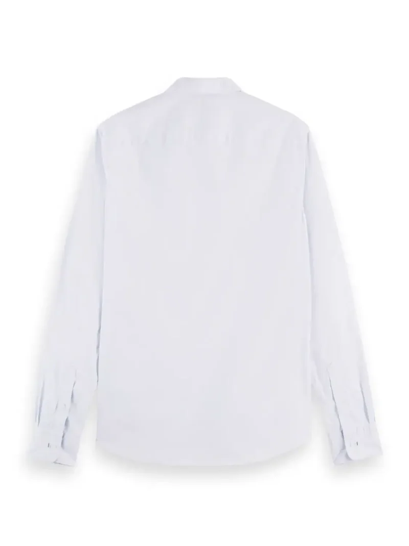 Scotch & Soda 165316 : Essential organic slim fit shirt Sky Blue - Image 5