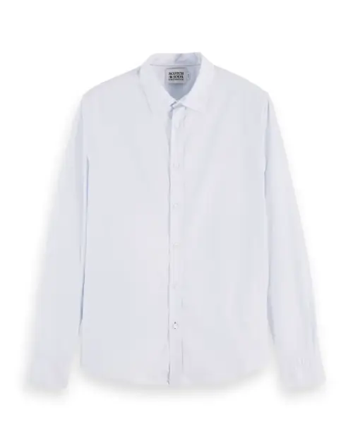 Alternative view of Scotch & Soda 165316 : Essential organic slim fit shirt Sky Blue