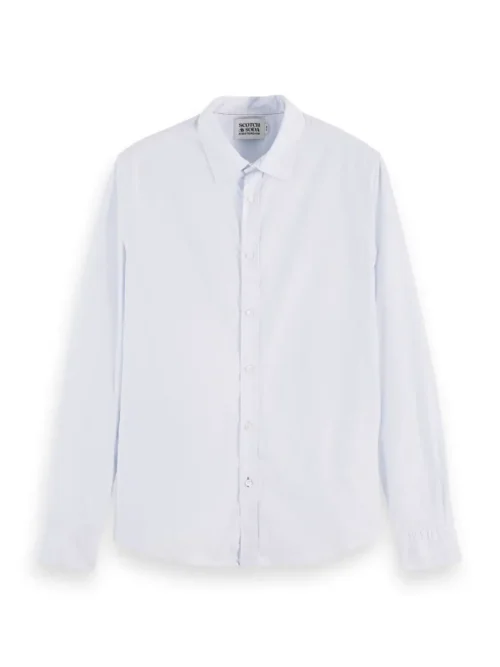 Alternative view of Scotch & Soda 165316 : Essential organic slim fit shirt Sky Blue