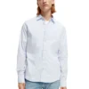 Scotch & Soda 165316 : Essential organic slim fit shirt Sky Blue