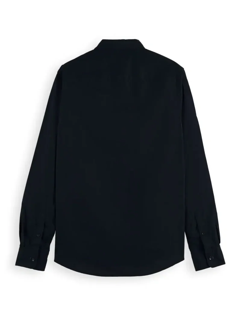Scotch & Soda 165316 : Essential organic slim fit shirt Navy - Image 4