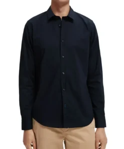 Scotch & Soda 165316 : Essential organic slim fit shirt Navy