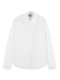 Alternative view of Scotch & Soda 165316 : Essential organic slim fit shirt White