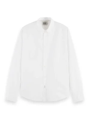 Alternative view of Scotch & Soda 165316 : Essential organic slim fit shirt White
