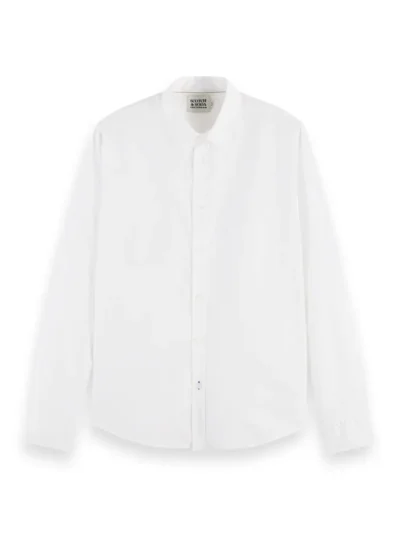 Alternative view of Scotch & Soda 165316 : Essential organic slim fit shirt White