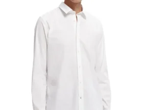 Scotch & Soda 165316 : Essential organic slim fit shirt White
