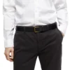 Scotch & Soda 169377 : Recycled leather belt Black