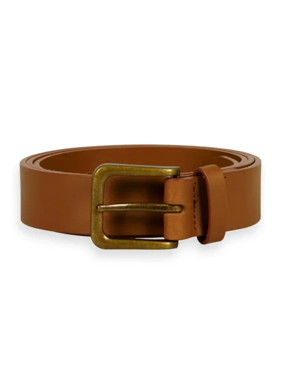 Scotch & Soda 169377 : Recycled leather belt Tan - Image 2