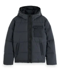 Alternative view of Scotch & Soda 174383 : Hooded Puffa Jacket Black
