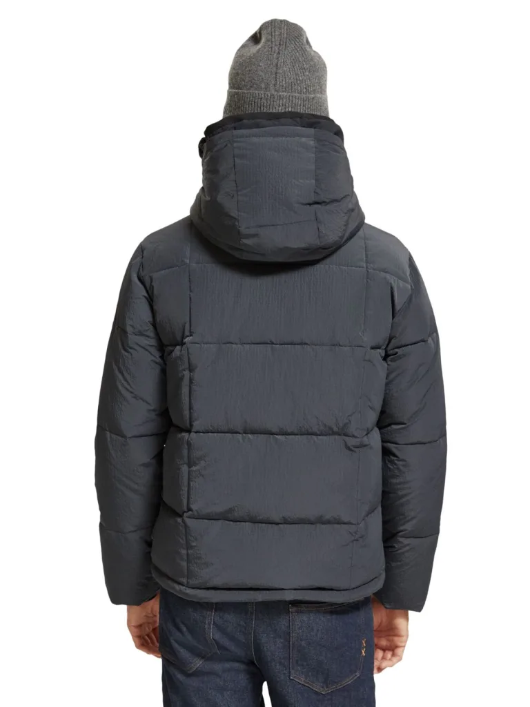 Scotch & Soda 174383 : Hooded Puffa Jacket Black - Image 3