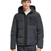 Scotch & Soda 174383 : Hooded Puffa Jacket Black