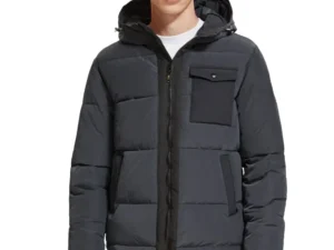 Scotch & Soda 174383 : Hooded Puffa Jacket Black