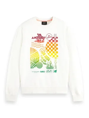 Alternative view of Scotch & Soda 174494 : Regular Fit Chest Artwork Sweatshirt