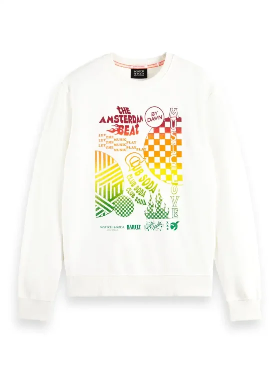 Scotch & Soda 174494 : Regular Fit Chest Artwork Sweatshirt - Image 2