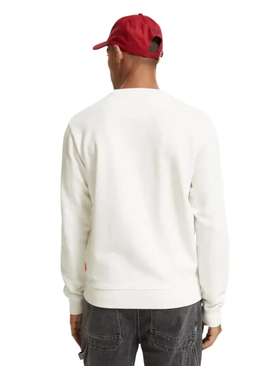 Scotch & Soda 174494 : Regular Fit Chest Artwork Sweatshirt - Image 4