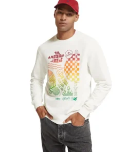 Scotch & Soda 174494 : Regular Fit Chest Artwork Sweatshirt
