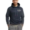 Scotch & Soda 174505- Regular Fit Hoodie With Spray Effect In Organic Cotton Blend Navy