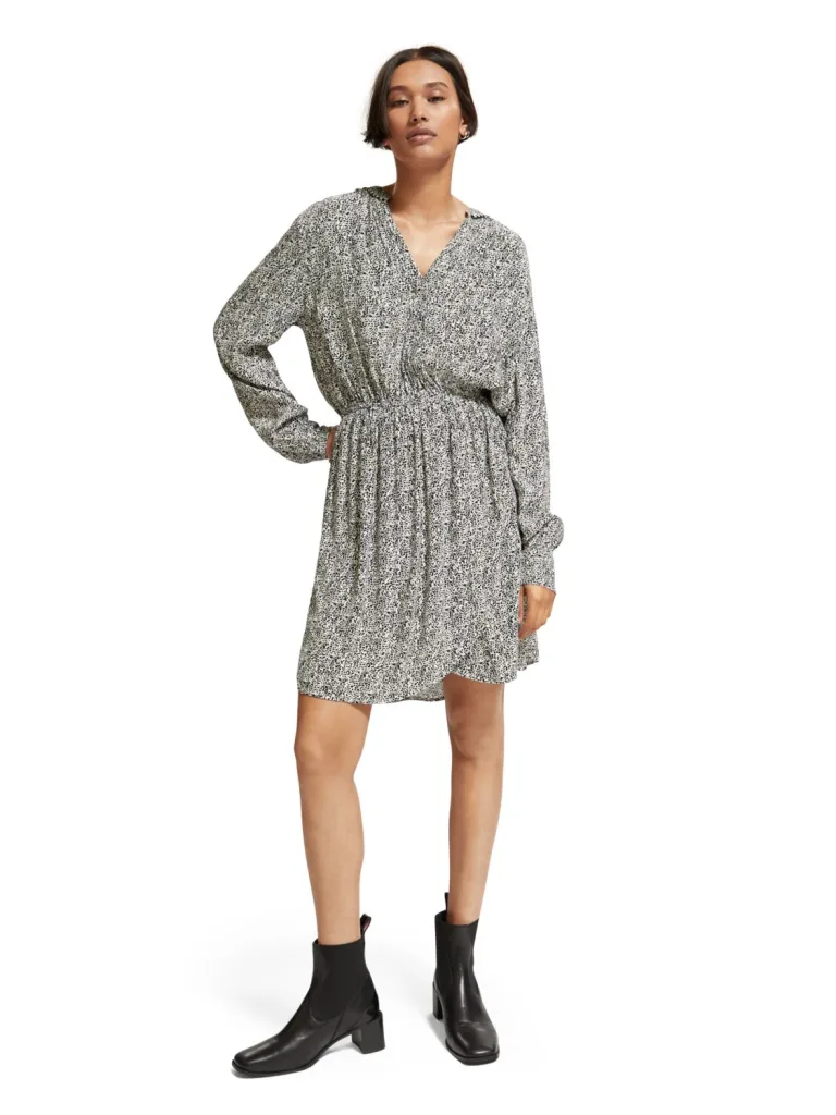 Scotch & Soda 174768 : Mini dress with elasticated waist - Image 7