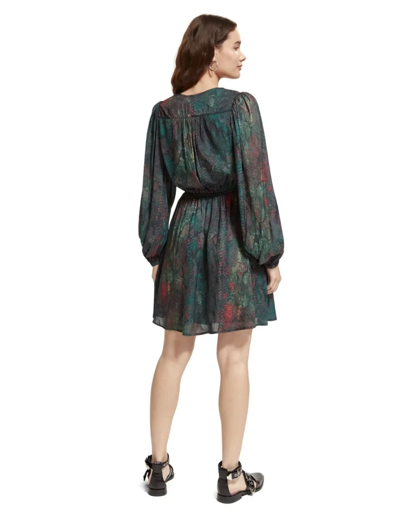 Scotch & Soda 174778 : Balloon Sleeve Mini Dress - Image 3