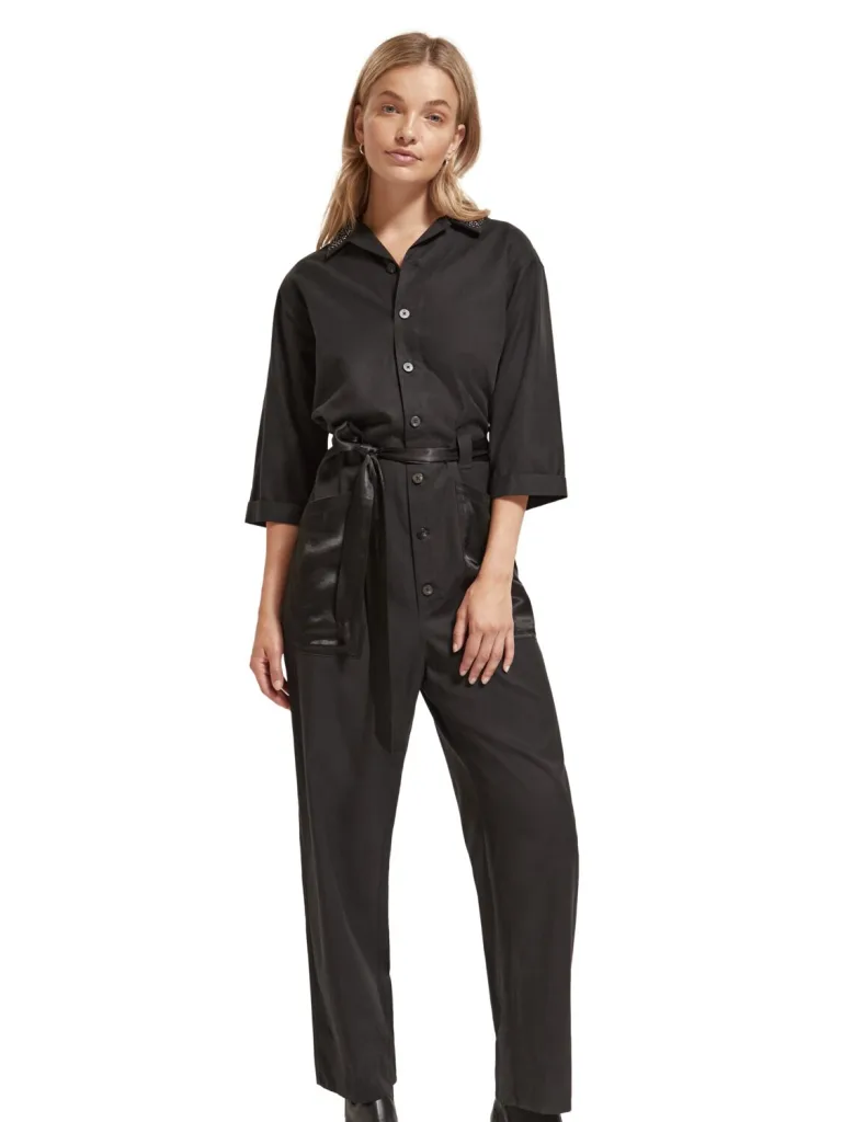 Scotch & Soda 174782: Beaded Collar Jumpsuit