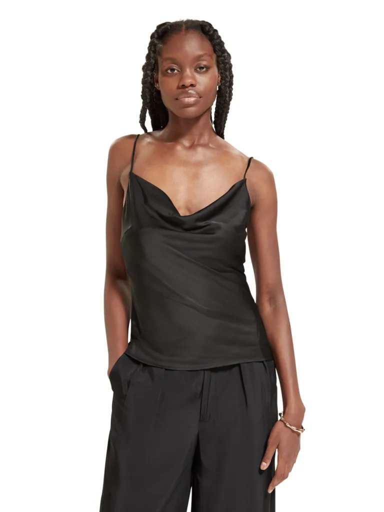 Scotch & Soda 174877: Cowl Neck Camisole Evening Black