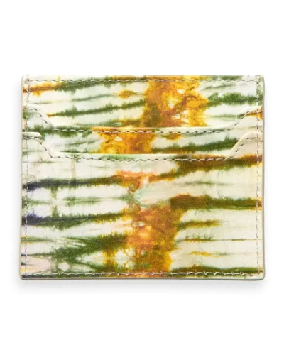 Alternative view of Scotch & Soda 175242: Leather Cardholder, Off White Ice Dye
