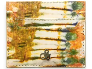 Scotch & Soda 175242: Leather Cardholder, Off White Ice Dye