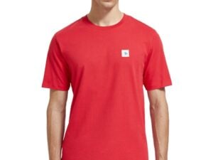 Scotch & Soda 175353 : Regular Fit Essential Badge T-Shirt Ruby