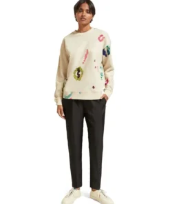 Scotch & Soda 176651 :  mid rise tapered leg with elasticated waist