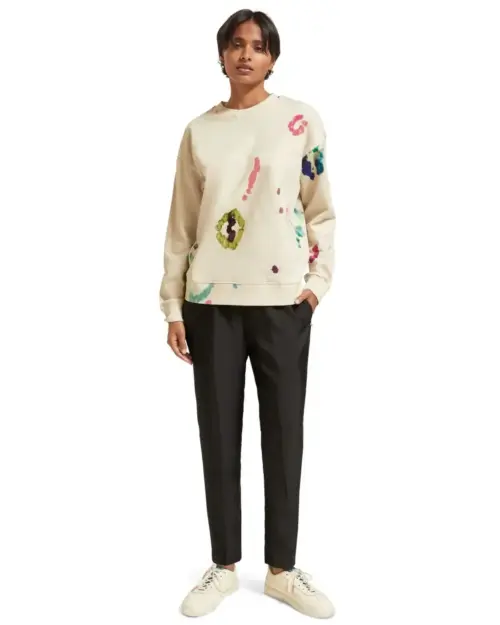 Scotch & Soda 176651 : mid rise tapered leg with elasticated waist