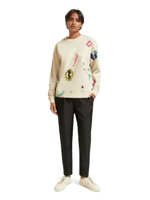 Scotch & Soda 176651 : mid rise tapered leg with elasticated waist