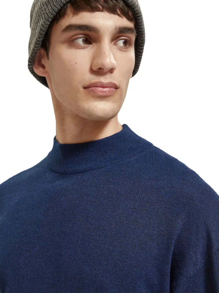 Scotch & Soda 176984 : Dropped shoulder Basic mock Night - Image 4