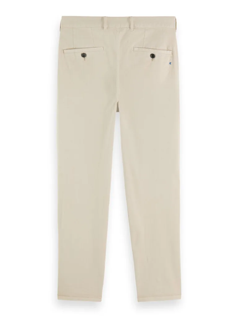 Scotch & Soda 176985 : Drift Garment-Dyed Stretch Twill Chino Off white - Image 8