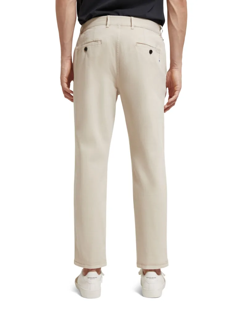 Scotch & Soda 176985 : Drift Garment-Dyed Stretch Twill Chino Off white - Image 3