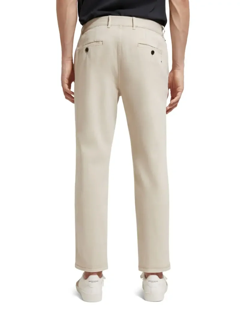 Scotch & Soda 176985 : Drift Garment-Dyed Stretch Twill Chino Off white - Image 3