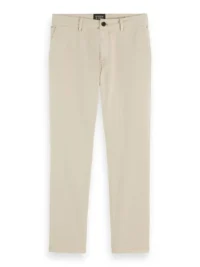 Alternative view of Scotch & Soda 176985 : Drift Garment-Dyed Stretch Twill Chino Off white
