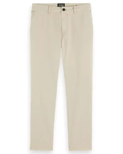 Alternative view of Scotch & Soda 176985 : Drift Garment-Dyed Stretch Twill Chino Off white