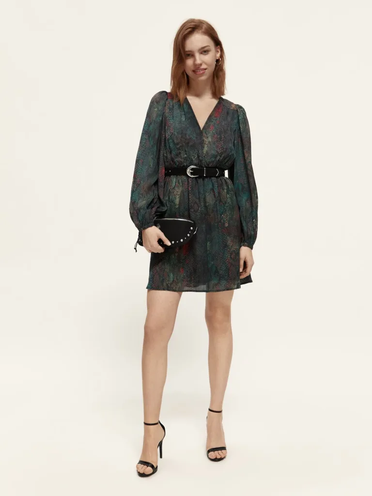 Scotch & Soda 174778 : Balloon Sleeve Mini Dress - Image 6