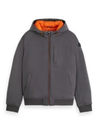 Scotch & Soda 174377 : Stretch Padded Hooded Jacket Moon Dust