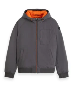 Scotch & Soda 174377 : Stretch Padded Hooded Jacket Moon Dust
