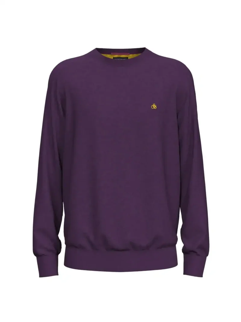 Scotch & Soda 174596 : Regular fit essentials crew neck Purple