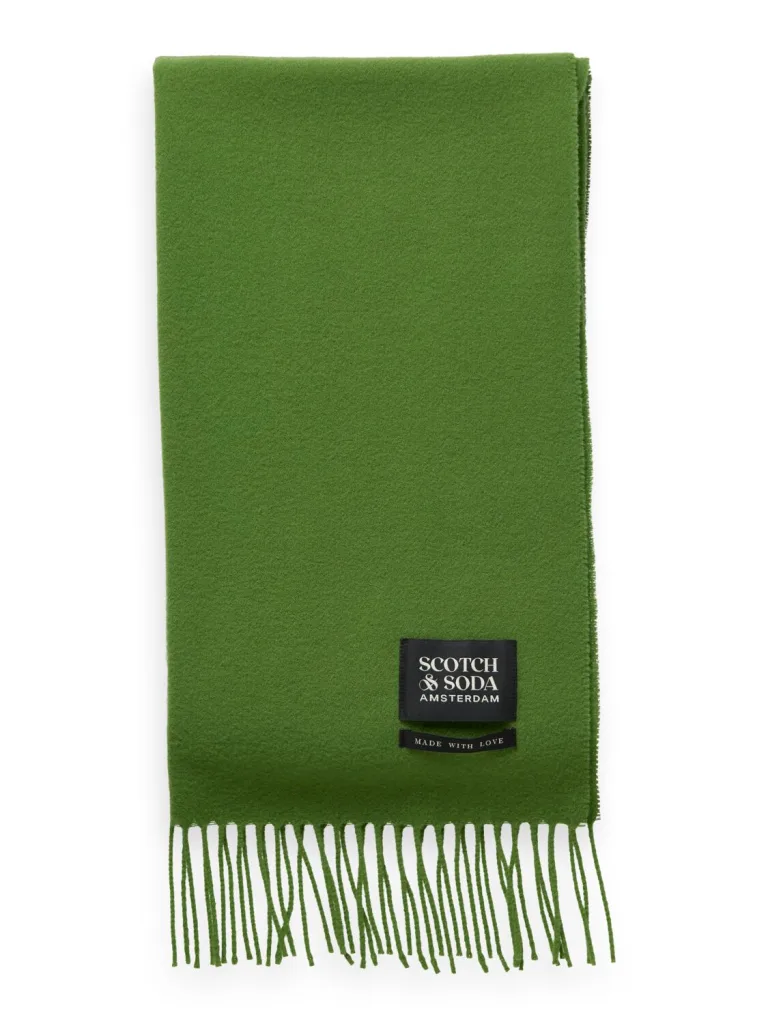 Scotch & Soda 174868: Virgin Wool fringed woven scarf Mojito - Image 2