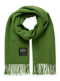 Scotch & Soda 174868: Virgin Wool fringed woven scarf Mojito