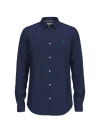 Scotch & Soda 174522 : Essential Solid Poplin Shirt Denim Blue