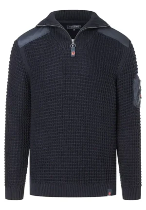 Timezone : Heavy Knit Seaman's Troyer Navy