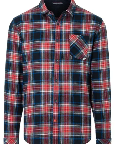 Alternative view of Timezone : Effect Weave Check Shirt