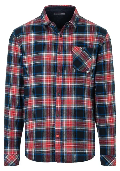 Alternative view of Timezone : Effect Weave Check Shirt